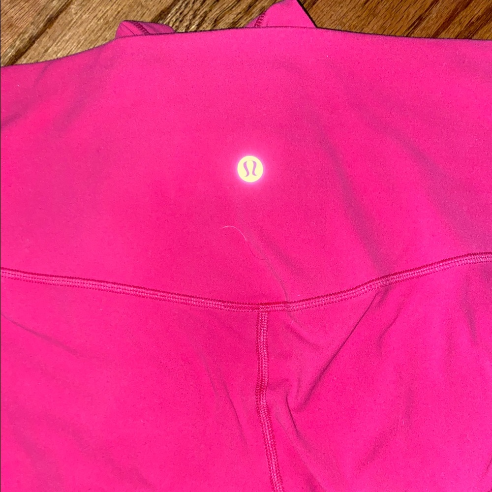 watermelon pink color lulu align leggings!